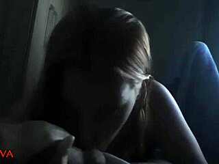 young amateur gives facial to lover during phone call