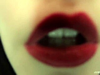 Detailed asmr kissing session with soft touches sounds and close-up views