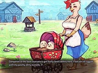 my pig princess hentai ep 1 explores feet fetishes and farm boy massage