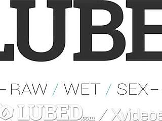 The lubed glistening body gets treated with big dick special sauce