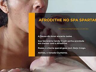 i'm afrodithe, havin' a relaxin' spa session with spartanas, feelin' so good