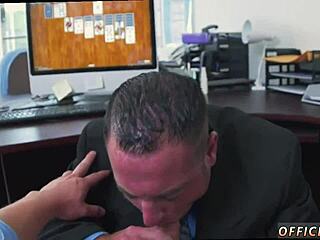 Guy with Massive Cock Gets First-Time Gay Blowjob and Cums