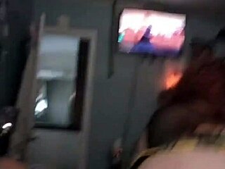 Reverse cowgirl with a stunning big booty babe