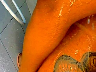 Push hard, Larry, I'm cumming! Look how hard my dick is.