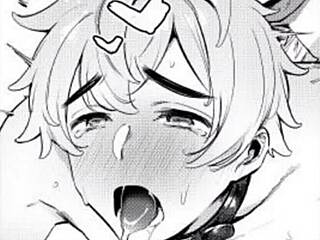 moaning loudly while masturbating with lube and reaching orgasm