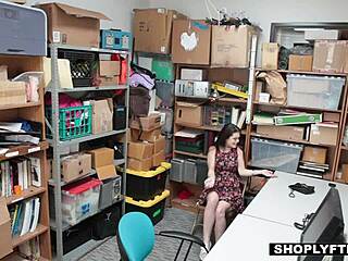 confused teen shoplifter gets fucked by security guard