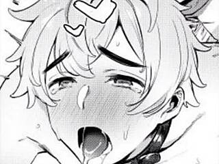 moaning loudly while masturbating with lube and reaching orgasm