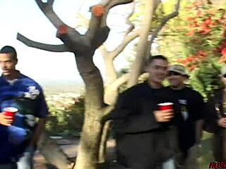 I watched this girl get slammed at a frat party in public!