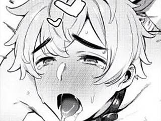 moaning loudly while masturbating with lube and reaching orgasm