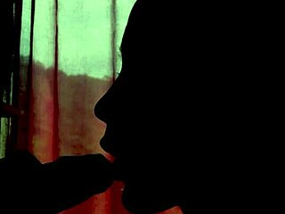 couple enjoys blowjob in shadows with amateurs