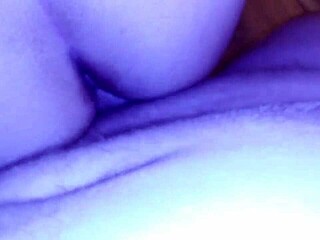 Russian amateur couple pussy play in bedroom