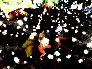 Girls Dance And Sing In Cartoon Style