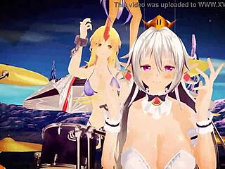 Engel performing erotic dance in mmd animation