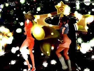 Girls Dance And Sing In Cartoon Style