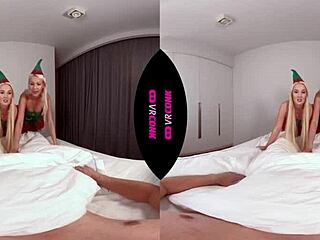 Two blonde elves make your christmas better