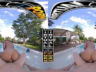 i fucked skyla suns by the pool in vr, it was so real