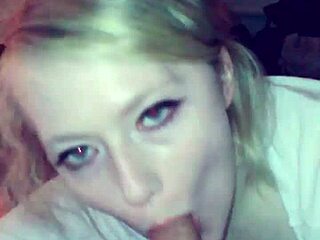 Rubia tetona caliente me da mamada explosiva de huevos, ahh