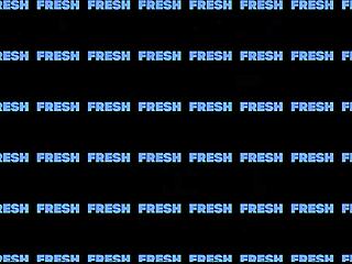 Jc Wilds and Deja Marie share a big cock in a hot POV deepthroat threesome with handjobs and double penetration