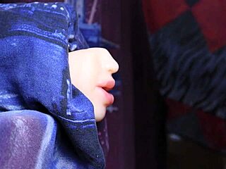 Silent plunge into wet mouth during close-up