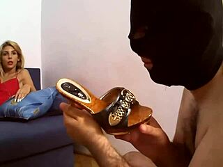 Intriguing foot torment with intense sucking and fetish play