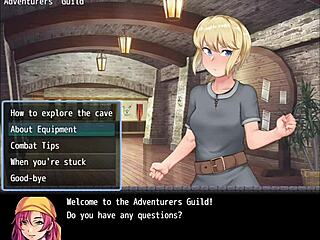 Blonde girl explores monster-filled cave for lost items in Alissa series