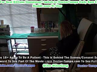 Clove steps into doctor tampa's scrubs for lesbian fun