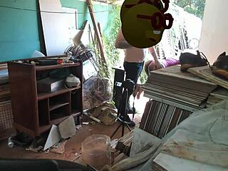 Making professor cum in tight ass and tasting it!