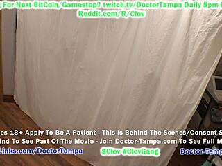 Clove steps into doctor tampa's scrubs for lesbian fun