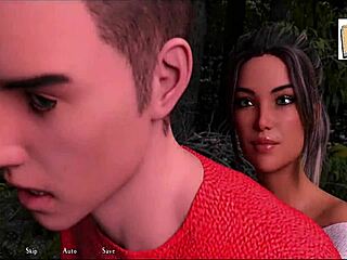 Kinky Brunette Teen 18+ in 3D Cartoon Action