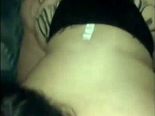 Young black man offers cash for deepthroat from tattooed slut with big ass