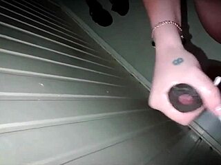 massaging that big black dick with skill