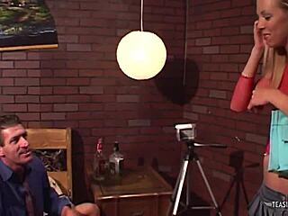 this naughty blonde babe shows off her unique anal style with riding and fingering