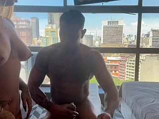 Relaxing with sensual sex and cum on tits from masseur jhonny gab