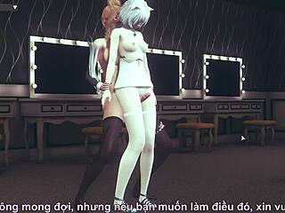 Girls Give Thighjob To Friend