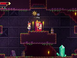 Scarlet maiden maid with big tits in hentai game.