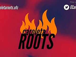 Caroleta shows off her anal plug in sexy display