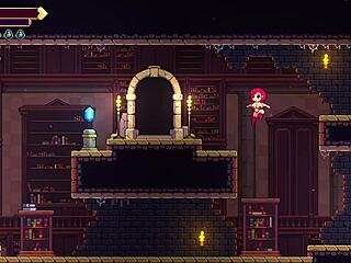 Scarlet maiden maid with big tits in hentai game.