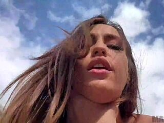 Unbelievable! Kelsi Monroe's big booty gets pounded hard by a monster cock in the pool. Her wet curves take rough outdoor action!