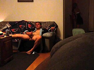 Fastnade när jag runkade mitt i akten