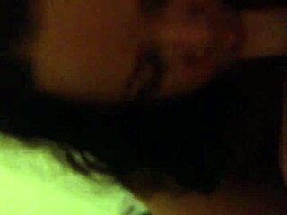 Anna Maria, the mature Latina, gives a retro blowjob to hubby.