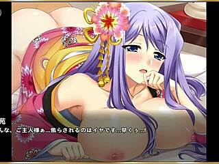 Japanese hentai scene with erotic Koihime Musou characters in sexy costumes.