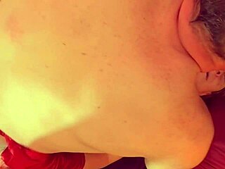 Granny achieves holiday orgasm through muff diving