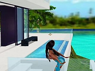 in the greystone mansion, they get frisky with rough ass play.