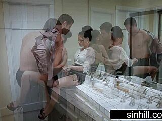 intense bathroom encounter with raven bay