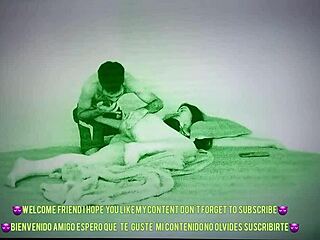 instalé camara nocturna y graba mientras me cojo mi amiga