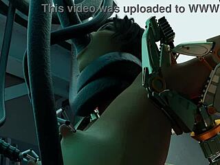 Lara试用狂野机器最新捆绑实验。超级激烈！