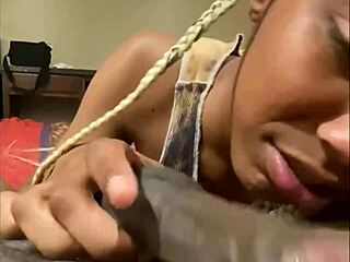 my step sister's friend sent nudes, so i fucked her mouth and made her eat my ass.