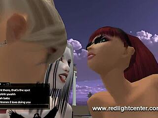 3d pool threesome fun