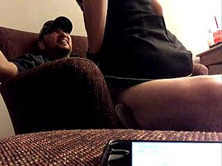 playing dress up then suck & fuck on hidden cam with daddy