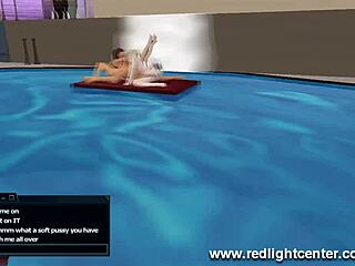 3d pool threesome fun
